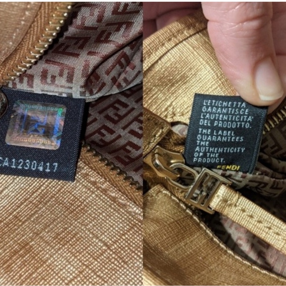 Fendi mini zucca tote-gold and rare! - Picture 5 of 8